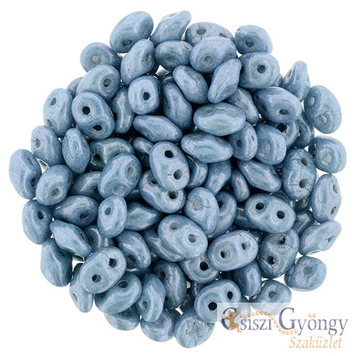 Luster Opaque Blue - 5 g - Superduo gyöngy 2,5x5 mm