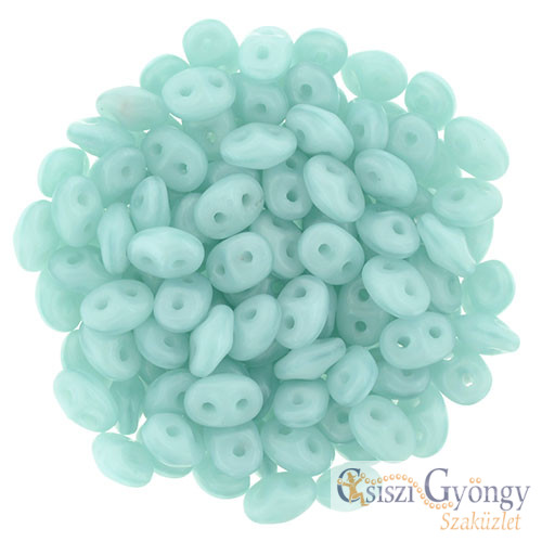 Milky Aqua - 5 g - Superduo gyöngy 2,5x5 mm (61100)
