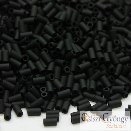Opaque Frosted Jet - 10 g - Toho Bugle Beads 3 mm (49F)