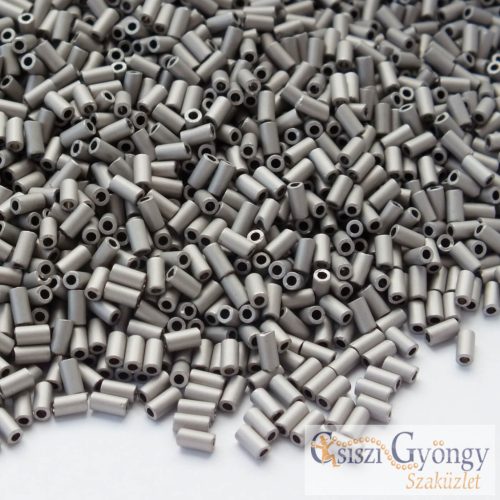 566 - Met. Frost. Antiq. Silver - 10 g - 3 mm Toho Bugle Beads