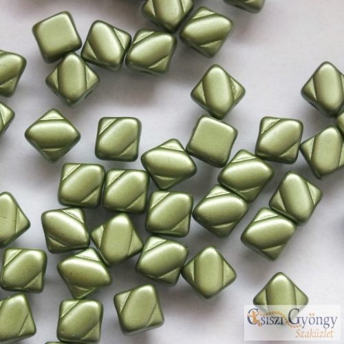 Pastel Olivine - 20 pc. - Silky Beads, 6 mm