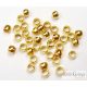 Brass Crimp Beads - 5 g - golden color, 2 mm
