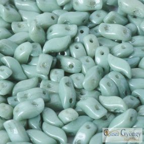 Lüszter Mohazöld - 20 db - Stormduo gyöngy, 3x7mm