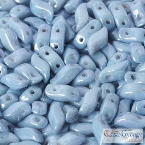 Luster Baby Blue - 20 db - Stormduo gyöngy, 3x7 mm 