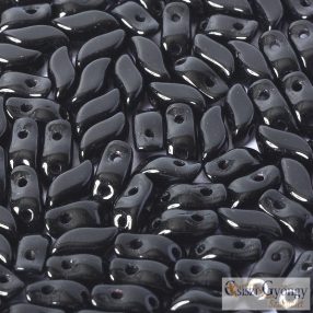 Jet - 20 db - Stormduo gyöngy, 3x7 mm