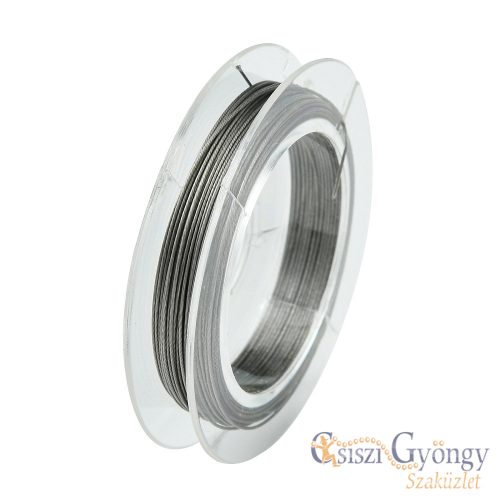 Sodrony, natúr ezüst színű, 0,38 mm szálátmérő, 10 méter