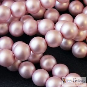   Púder Rózsaszín - 50 db - 3 mm üveg tekla gyöngy (75427)