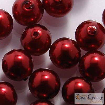 Wine - 40 pcs - 4 mm Czech Glass Pearl (10186)