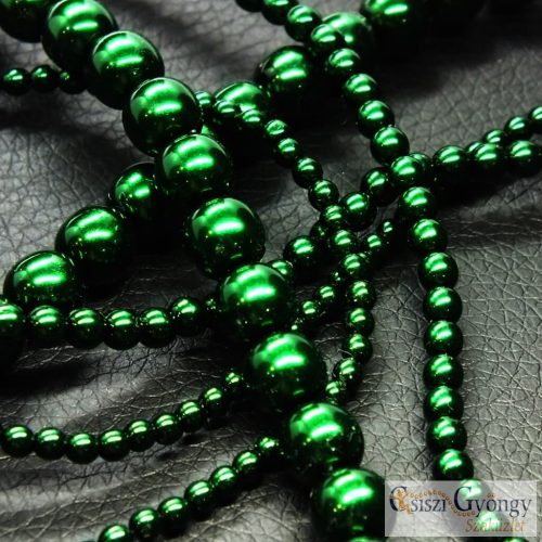 Emerald - 10 pcs. - 8 mm Glass Pearls