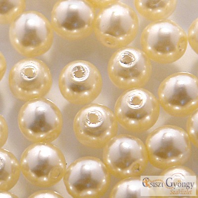 Vanilla - 20 pcs. - 6 mm Glass Pearl