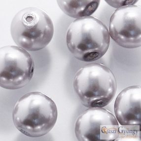 Platina - 50 db- 3 mm cseh, üveg tekla gyöngy (70483)