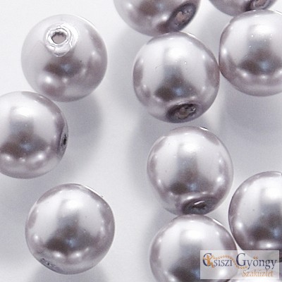 Platina - 50 db- 3 mm cseh, üveg tekla gyöngy (70483)