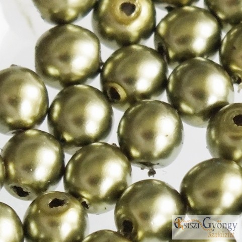 Oliva - 40 pcs - Czech Glass Pearl 4 mm (10272)