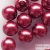 Üveg tekla gyöngy, Magenta, 3 mm, 50 db (70479)
