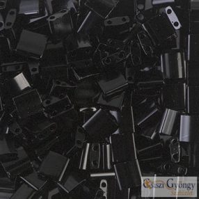 TL401 Miyuki Tila gyöngy -  Black - mérete: 5x5x1,9mm