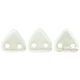 Luster Opaque White - 20 pc. - Triangle Beads 6 mm (L03000)