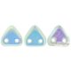 Crystal AB - 20 pc. - Triangle Beads, size: 6 mm (X00030)