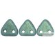 Metallic Suede Lt. Green - 20 pc. - Triangle Beads, size: 6 mm (79051JT)
