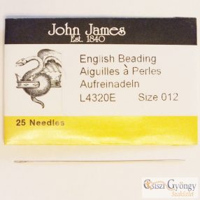 Gyöngyfűző tű 12# - 1 db tű