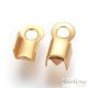 Stainless Steel, golden color - 1 pcs. - 8x4 mm, hole: 2mm 