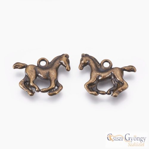 Pedant - 1 pcs. - antique brass color, size: 19 mm